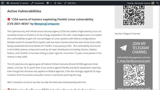 “CISA warns of hackers exploiting PwnKit Linux vulnerability (CVE-2021-4034)” by BleepingComputer смотреть онлайн