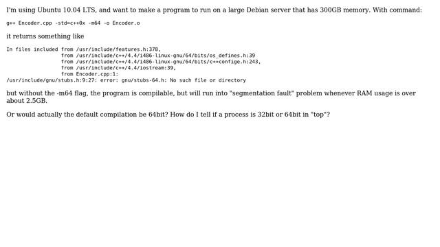 How do I compile 64bit program with gcc/g++ on a 64bit Linux? (2 Solutions!!) смотреть онлайн