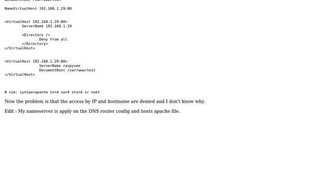 Unix & Linux: Basic Apache2 vhost configuration doesn't work смотреть онлайн