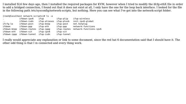 Unix & Linux: Scientifc Linux 6, fresh install, does not have a ifcfg-ethX смотреть онлайн