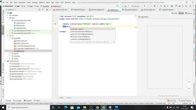 Zoom Clone App Desining of Login and Signup Activitys || Firebase Video Calling App 2021 смотреть онлайн