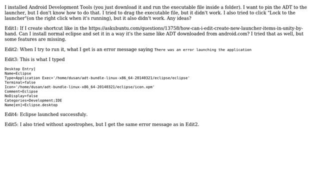 How to add a program that is not installed via APT/dpkg to launcher? смотреть онлайн