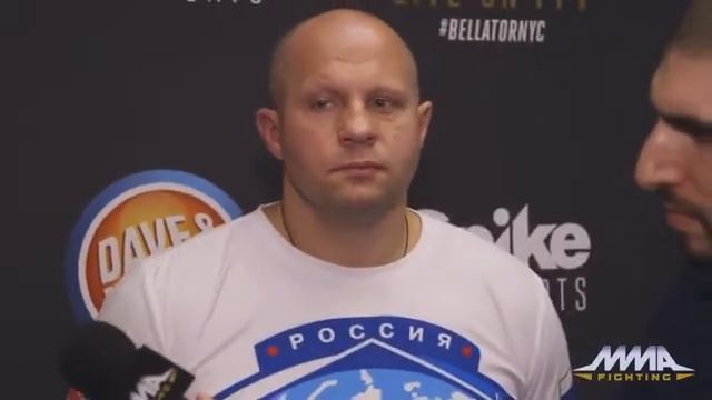 Очень интересное Интервью с Федором Емельяненко перед боем с Меттом Митрионом (С ПЕРЕВОДОМ) смотреть онлайн