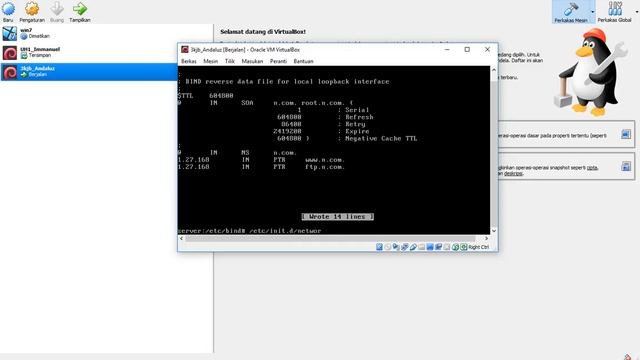 KONFIGURASI DNS ,DHCP ,FTP -DEBIAN 7.5 (FILEZILLA) смотреть онлайн
