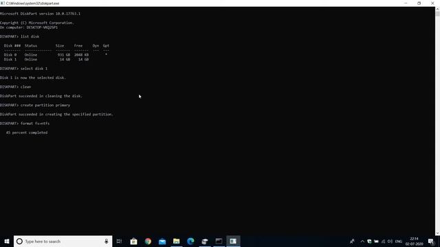 How to format pendrive in CMD смотреть онлайн