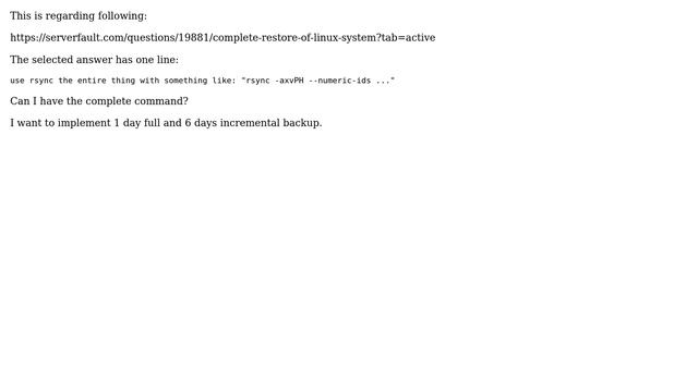 DevOps & SysAdmins: Regarding complete backup and restore of Linux system смотреть онлайн