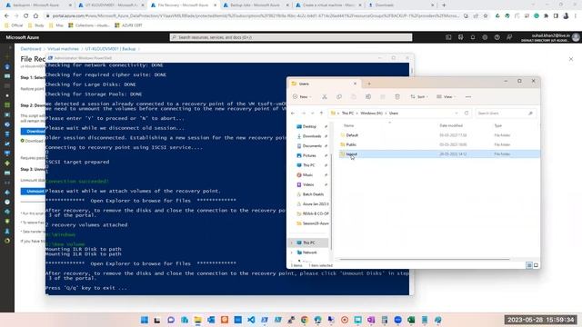 Session29 Azure Backup Site Recovery and Recovery Services Vault Practical C смотреть онлайн