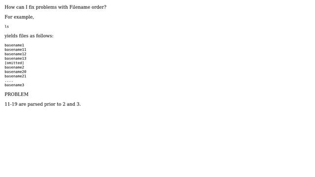 Unix & Linux: How can I sort filename in correct numerical order? (2 Solutions!!) смотреть онлайн
