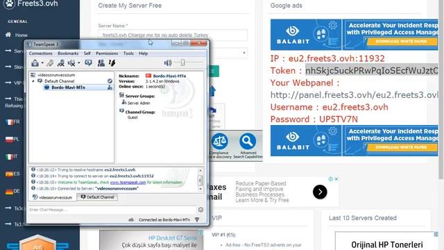 Ücretsiz Teamspeak3 Açmak смотреть онлайн