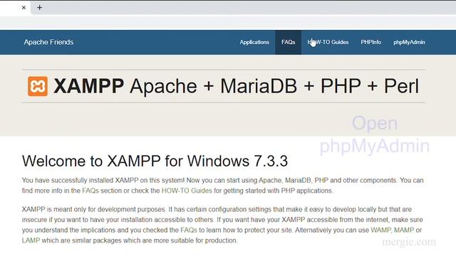 Open phpMyAdmin - Using a Testing Server Control Panel - In this case XAMPP смотреть онлайн