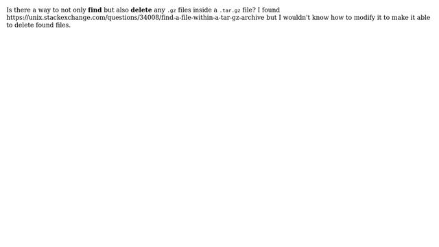 DevOps & SysAdmins: find and delete files of a certain type inside a tar.gz file смотреть онлайн