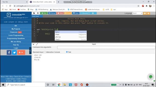 unix tutorial for tcs awk programming language part -1 смотреть онлайн