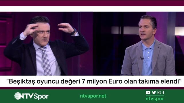 NTVSPOR Beşiktaş oyuncu değeri 7 milyon Euro olan takıma elendi смотреть онлайн