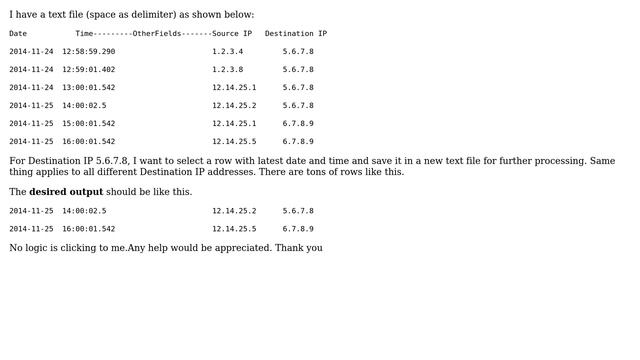 Unix & Linux: How to select a row with latest date and time? (2 Solutions!!) смотреть онлайн