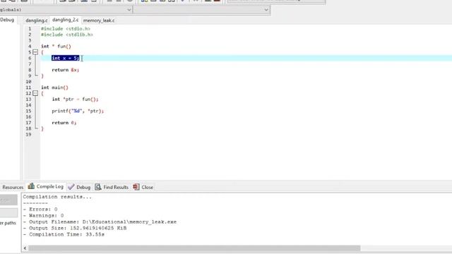 Dangling Pointer & Memory leak смотреть онлайн