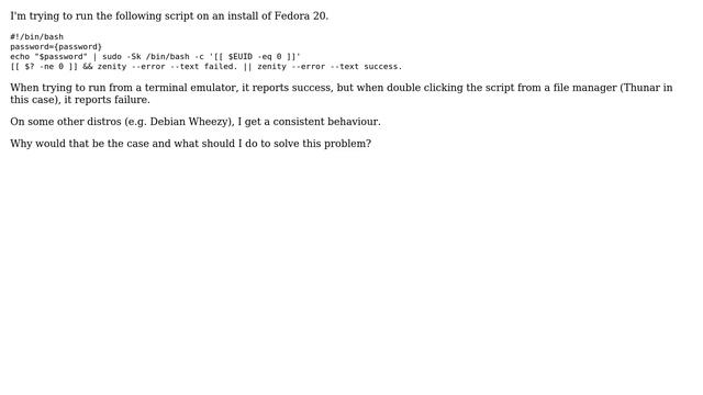 Unix & Linux: sudo command is unsucessful when invoked from file manager (2 Solutions!!) смотреть онлайн