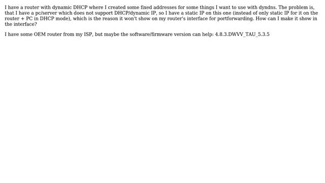 Unix & Linux: Show pc with static IP on dynamic IP router смотреть онлайн