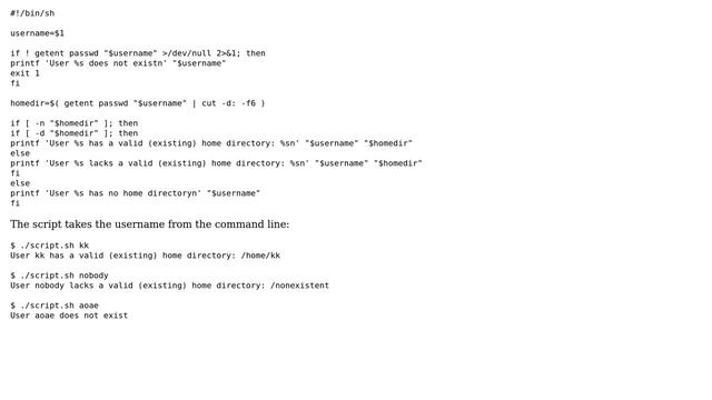 Unix & Linux: Script to validate home dir (3 Solutions!!) смотреть онлайн