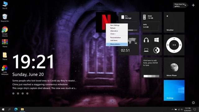 Give Your Desktop The Wow Factor | Elegant Clean Look 2021 | Windows 10 Customization | Dark Theme смотреть онлайн
