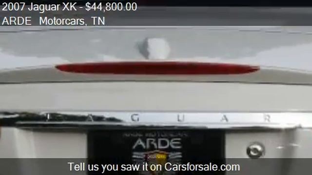2007 Jaguar XK XK Convertible - for sale in Brentwood, TN 37 смотреть онлайн