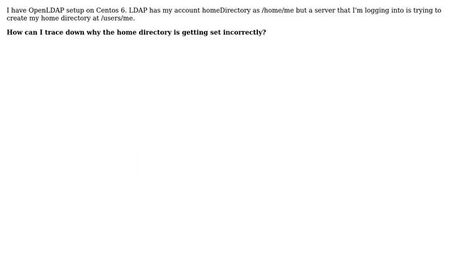 LDAP - PAM Home Directory Incorrect смотреть онлайн