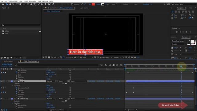 How to cut a layer in After Effects смотреть онлайн