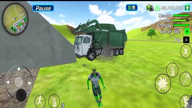 Rope Frog Ninja Hero New Vice City - Garbage Truck at Train Station - Android Gameplay смотреть онлайн
