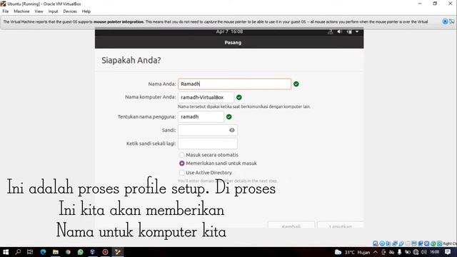 Cara instal Ubuntu Desktop dengan virtual box смотреть онлайн