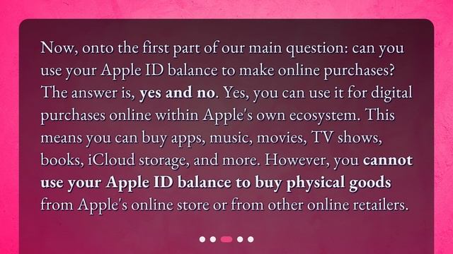 Can I use my Apple ID balance to pay for purchases in stores as well as online? смотреть онлайн