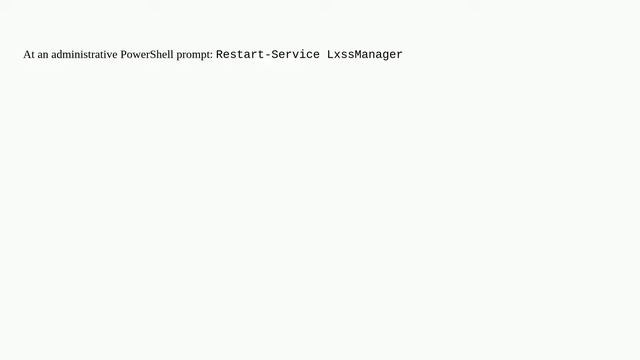 Rebooting Ubuntu on Windows without rebooting Windows? смотреть онлайн