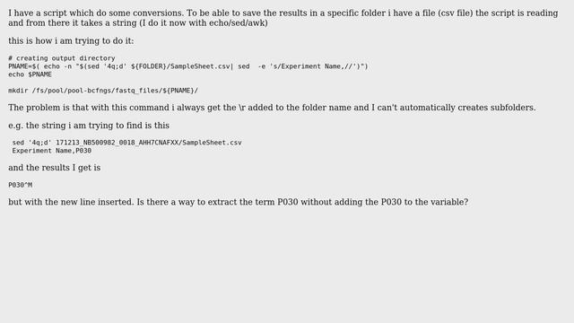 Unix & Linux: How to create a folder from a string in a file? смотреть онлайн