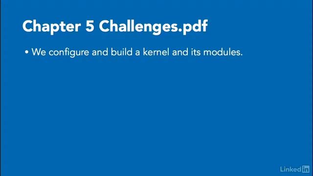 038 Challenge Configure, build, and install a new Linux kernel and LKMs смотреть онлайн