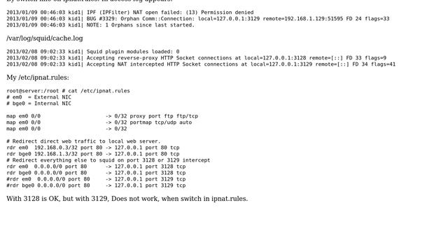 DevOps & SysAdmins: How can I solve http_port 3129 intercept with squid? смотреть онлайн