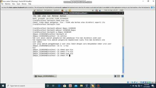 linux centos hak izin akses , kepemilikan file dan pembuatan user grup смотреть онлайн
