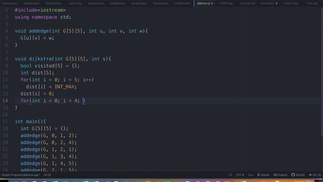 Dijkstra Implementation смотреть онлайн