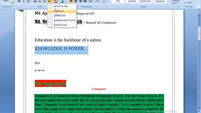 Microsoft office Word 2007 Tutorial in Bangla | MS office Word free tutorial #online service BD смотреть онлайн