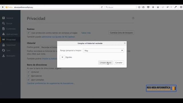 Borrar historia y cookies Mozilla: https://aplicaciones-web-informatica.com/ смотреть онлайн