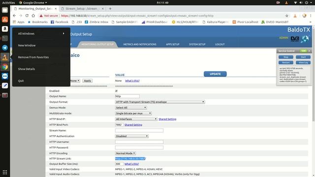 Brief of Stream Check (Mosaic 2x1) from Baldo via Linux RDTP смотреть онлайн
