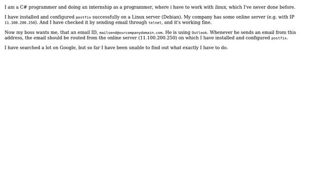 Unix & Linux: Routing an Email from my server смотреть онлайн