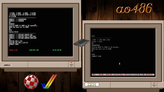 MidiLink : TCP Modem Demo - MiSTer FPGA - Amiga Minimig / ao486 DOS смотреть онлайн
