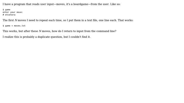 Unix & Linux: Resume input from user after file is read смотреть онлайн