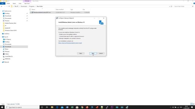 8-How to install Windows Admin Center#08 смотреть онлайн