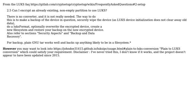 Unix & Linux: Is there a way to encrypt disk without formatting it? (2 Solutions!!) смотреть онлайн