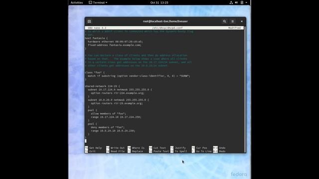 DHCP Fedora смотреть онлайн