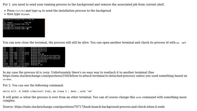 Ubuntu: close the terminal without terminating the process смотреть онлайн