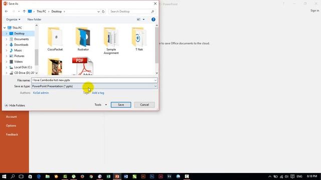 How to Save Microsoft Powerpoint 2016 Speak Khmer HD смотреть онлайн