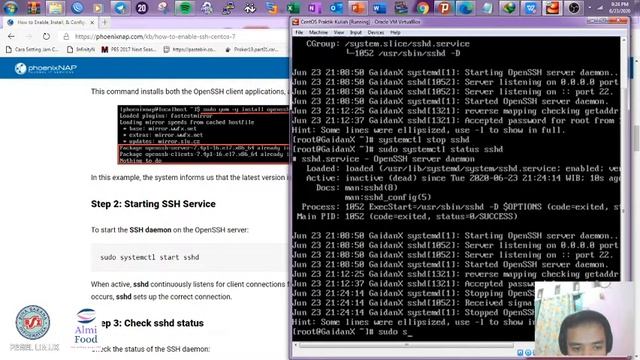 Remote PC dengan SSH (Secure Shell) di Linux Centos 7 смотреть онлайн