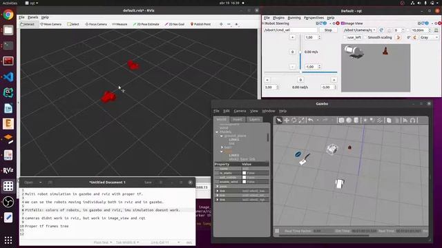 ROS - multi robot simulation in Gazebo and Rviz смотреть онлайн