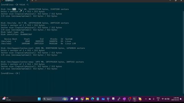 Formatting & Mounting Storage on Linux df, fdisk, mkfs command (Disk Management) смотреть онлайн