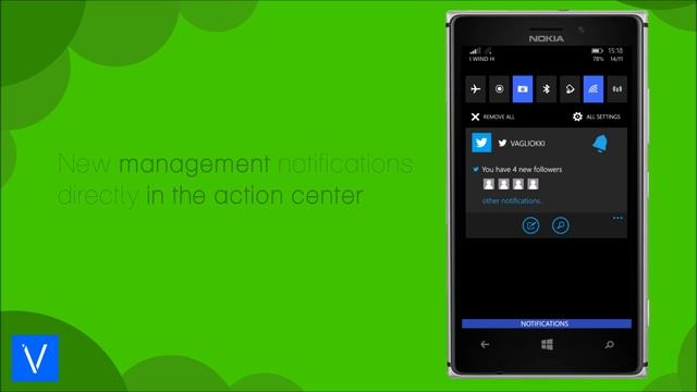Action Center 2.0 | Windows Phone 10 Concept #5 смотреть онлайн